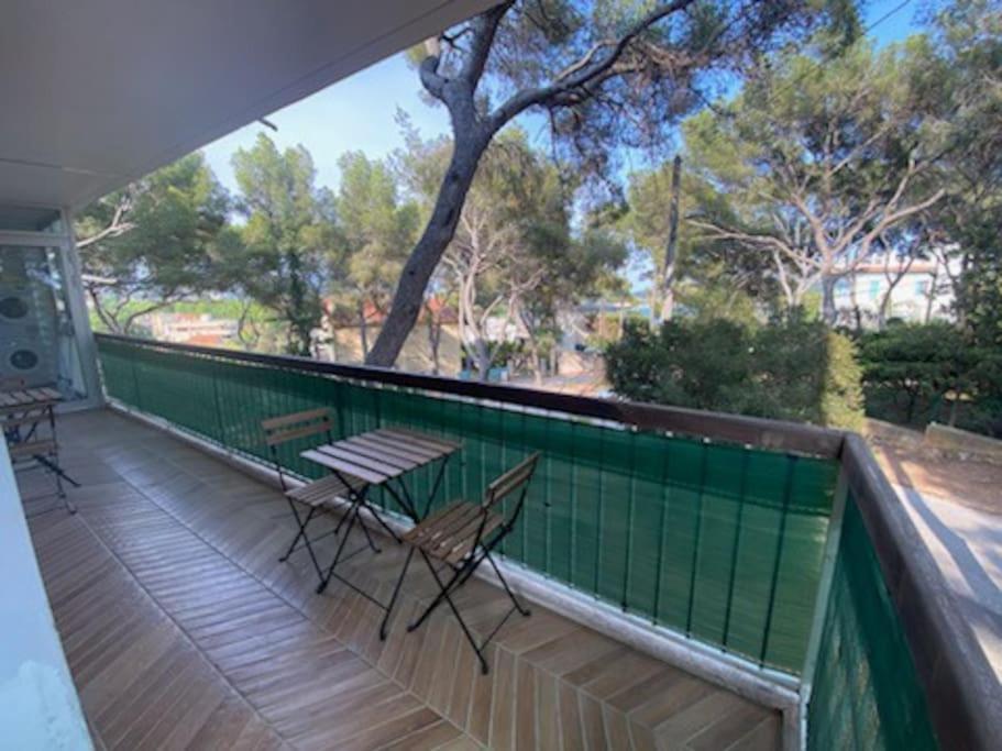 T2 Avec Clim Et Terrasse Vue Mer, Les Sablettes Ла-Сейн-сюр-Мер Екстер'єр фото